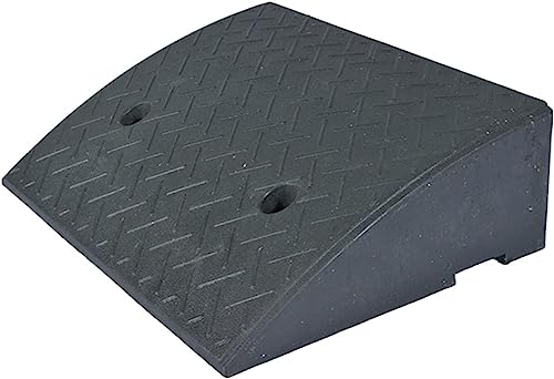 Auffahrrampen, Bordsteinrampe, Laderampen, robuste, tragbare Schwellenrampe, Rollstuhlrampe aus Vollgummi, Gummirampenmatte, Rollstuhl, Fahrrad, Motorrad, Auffahrt, Gehweg, Laderampe (Größe: 50 x 50,