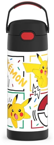 THERMOS Bouteille en acier inoxydable sous licence FUNtainer® de 410 ml, Pokémon, 410 ml