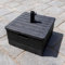 JSH Heavy Duty Garden Umbrella Base Stand | Water & Sand Fillable Garden Sun Parasol Weight | Portable with Wheels | Doubles As Planter Flower Box | Durable Patio Umbrella Bases for 38mm/48mm Pole
