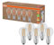 Osram Lampade LED ad alta efficienza con classe di efficienza energetica A, Confezione vantaggiosa con 5 lampadine, sostituzione 100W, bianco caldo (2700K), E27,vetro a filamento
