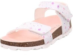 Superfit Mädchen Fussbettpantoffel Hausschuh, Weiß 1050, 36 EU