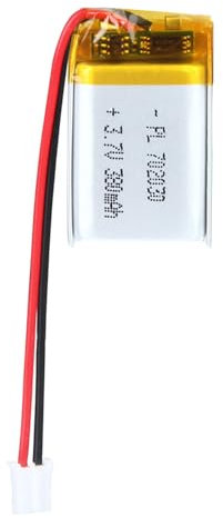 3.7V 380mAh Battery 702030 Lithium Polymer Ion Rechargeable Li-ion Li-Po Battery with 2P PH 2.0mm Pitch Connector