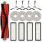 Kit de accesorios compatibles para robot aspirador Xiaomi S10+ / S10 Plus, incluyendo 1 cepillo principal, 4 cepillos laterales, 4 fregonas y 4 filtros