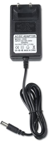 Cargador de 29 V Compatible con Las aspiradoras Rowenta Air Force 360, Air Force 360 MAX, Air Force 560, Air Force 560 Flex, Air Force 460, Air Force All-in-One 460 y RS-RH5664, RH9051 y RH9057