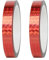 Qrity 2 Rouleaux 15 mm x 50 m Ruban Adhésif Décoratif, for Bricolage, Artisanat, Emballage, Décoration, Mariage, Rouge