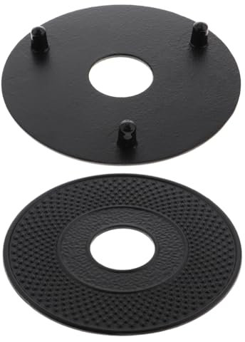 Abaodam 2pcs Iron Kettle Accessories Teapot Heat Shield Teapot Insulator Heat Mat Hot Pad Pot Holder Trivet for Cast Iron Tea Pot