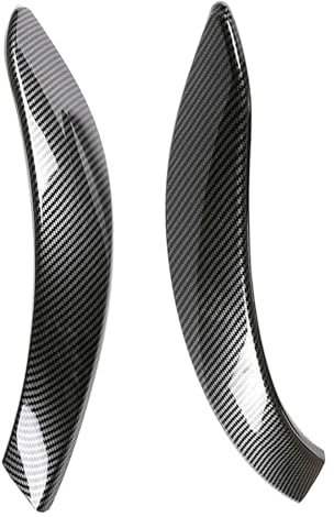 GDWD 2Pcs Carbon Fiber Door Handle Cover Fit for BMW 3 4 Series F30 F31 F32 F33 F34 F35 F36 2013-2019, Car Interior Door Handle Cover Trim