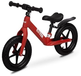 TOYZ Exter - Laufrad ab 3 Jahre - Lauflernrad - für Kinder 3-6 Jahre - Kinderfahrrad - Leicht, mit Höhenverstellbarem Sattel und Schutzblech - für Mädchen & Junge - Rot