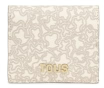 Tous XS Wallet, KAOS Mini Lines Beige, Women's Travel Accessory