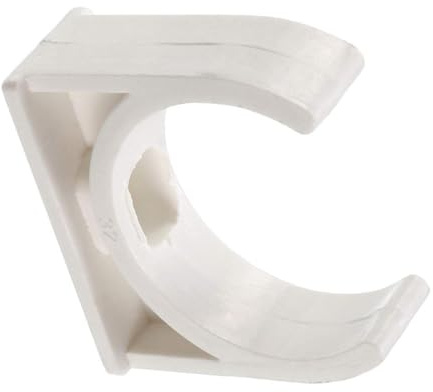 TA-VIGOR 32mm PVC Water Pipe Clamps Clips, 20pcs U-Shaped Tubing Hose Buckles for 32mm OD Tubing, TV Trays Hose Hanger Support Pex Tubing Hose Clamps Universal Single Pipe Clip