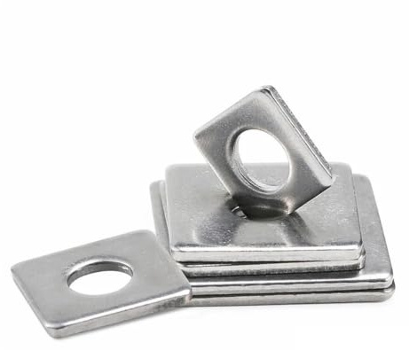 Rondelles carrées en acier inoxydable M14-M20 304, cale de joint plat for la fixation de murs-rideaux en métal(M14x50x3(1pcs))