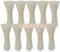 Gocableties - Fascette Plastica Bianco/Trasparente - 100 mm x 2.5 mm - 1000 Pezzi - Piccole Fascette Colorate