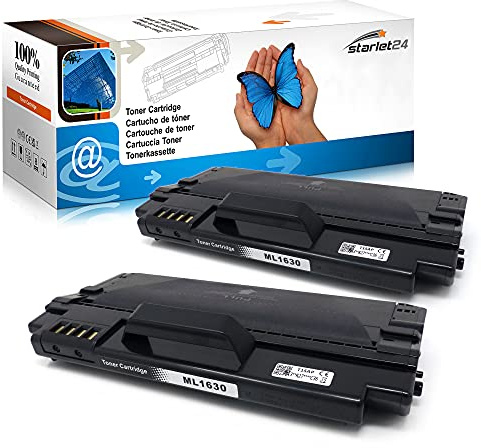 2X Toner kompatibel für Samsung ML-1630, ML-1630W, SCX-4500, SCX-4500W, Schwarz 3.000 Seiten