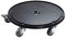 Socle à roulettes pour poubelle Bazi 50L/70L/95L - compact HPL - noir