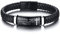 PJ JEWELLERY Geflochtenes Lederarmband Magnetverschluss Bibelvers Religiöse Armbänder Christliches Kreuz Schrift Graviertes Armband für Männer, Christlicher Schmuck