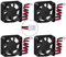 owootecc 4pcs 3D Printer 4010 Fan 12V 0.08A 40X40X10mm DC Cooling Fan 40mm fan with 28cm Cable & 2 Pin Terminal for 3D Printer DVR & Small Appliances Series Repair Replacement
