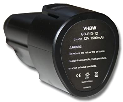 vhbw 1x Batterie Remplacement pour AEG L1215, L1215P, L1215R, L1220, L1230 pour Outil électrique (1500 mAh, Li-ION, 12 V)