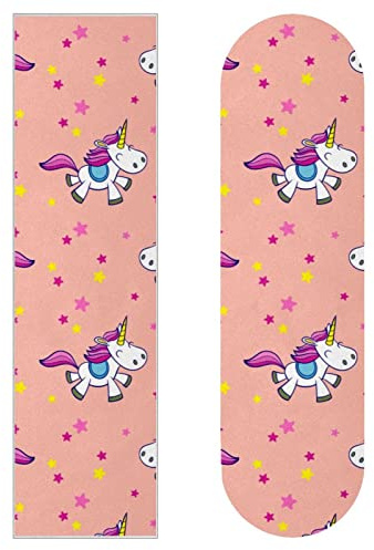 Skateboard-Griptape mit Einhorn-Motiv, 2 Stück, Sandpapier, Longboard, Aufkleber, Roller, Deck, Sandpapier