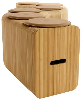 Stooly Bank, Bambus Karton, braun, 42 x 12 x 31