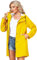 UNIQUEBELLA - Giacca impermeabile da donna, con cappuccio, antivento, resistente alle intemperie, traspirante, adatta per attività all'aria aperta, M