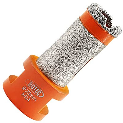 Diamond Core Drill Bits-BGTEC 20mm Milling Finger Bit Hole Saw for Bevelling Chamfer Porcelain Tile Marble Ceramic Granite,M14 Thread