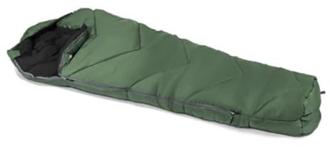 Kampa Eske XL Tog 12 Winter Weight Large Mummy Sleeping Bag with Stuff Sac, Green