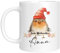 TassenTicker TASSENTICKER - Tasse zu Weihnachten - Weihnachtstasse - Personalisiert mit Namen - Kaffeetasse für jungen und Mädchen - Frohe Weihnachten - Weihnachts-Deko (Vogel)