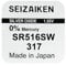 Generic 2 x Seiko Watch Battery 317 SR516SW Seiko Watch Battery Button Battery Made in Japan