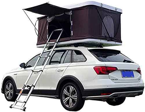 Dachzelt, Camping, ABS-Autozelt, Hardtop-Zelt, hydraulischer Hubschrauber mit einem Schlafzimmer und Klappleiter aus Aluminiumlegierung, für 2–3 Personen
