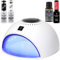 UV LED Lamp 84W Set with Victoria Vynn Gel Nail Polish, Base & Top Coat - Complete Starter Set for Perfect Nails (King of Red)