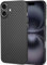 X-level for iPhone 16 Case, Ultra Thin and Light Carbon Fiber Texture Printing Phone Case Slim Anti-Scratch Cover Compatible with iPhone 16 - Black