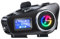 Spovii C1 Interfono Bluetooth per Casco Moto, Interfono Moto 500m con Condivisione Musica, Radio FM, Slot Micro SD, Batteria 1000mAh - Compatibile con Diversi Tipi di Casco