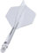 Unicorn Forge Dart-Flights, durchsichtig, M