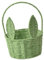 FLCPJGV Blumenkorb für Ostern, Tragbarer Korb für Feiern Und Garten, GrÜn