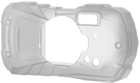 JJC Silikon-Schutzhülle für Penta. WG-90 WG-80 Digitalkamera, WG90 Kameraschutzhülle Skin WG80, Weiche Silikonhülle, Grau, Kamera-Schutzhülle