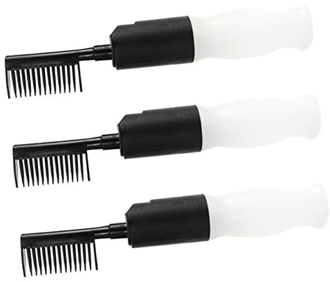 minkissy Haarwurzel-flasche Haarkamm-flasche Quetschflasche Für Haarfärbemittel Spülung Shampoo Spa-tools