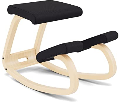 Variable, Original Kniestuhl, Design von Peter Opsvik - Natur/Schwarz, Profitieren Sie von Einer 10-jährigen Garantie