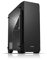 Zalman S3 PC Midi Tower ATX Gehäuse mit Lüfter, Gaming Gehäuse ATX Tower, PC Gehäuse Durchsichtig mit getönten Seitenteil aus Acrylglas, Schwarz