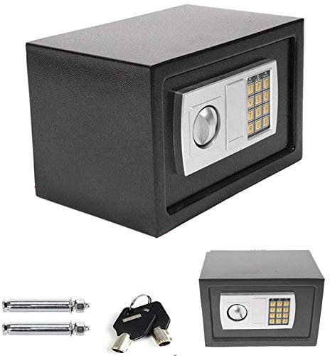 Lucn Safe Möbeltresor Tresor Wandtresor Wandsafe Dokumententresor mit Elektonik- Zahlenschloss 31x20x20 cm, 8,5 l, Schwarz