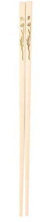 10 paires en bois naturel chinois en bambou Chopsticks Santé Sans Laque Wax Art de la table Vaisselle avec emballage de boîte cadeau (Color : B)