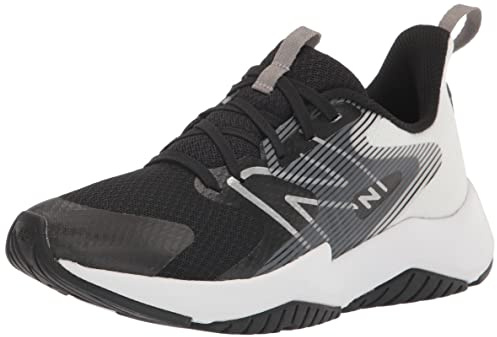 New Balance Kid's Rave Run V2 Lace-up Sneaker, Black/White, 6.5 X-Wide Big Kid