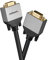 celexon VGA Kabel Pro - 5m - 15-poliger SubD Stecker - WUXGA 1920x1200, FullHD - voll beschaltet, vergoldete Kontakte, Aluminiumgehäuse, Knickschutz