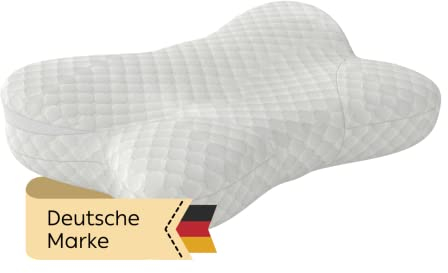 nuruun® Orthopädisches Nackenkissen (55x38x12cm) – Nackenstützkissen aus Viskose Memory Foam – Orthopädisches Kopfkissen für erholsamen Schlaf