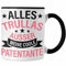 Trendation - Patentante Tasse Geschenk Lustig Alles Trullas Geschenkidee Geburtstag (Schwarz)