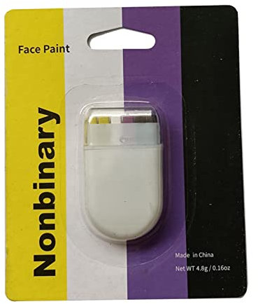 Gay Pride LBGT Face Paint Fan Brush (Nonbinary Face Paint)