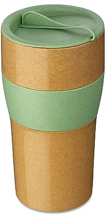 Koziol AROMA TO GO XL Thermobecher mit Deckel 700ml nature leaf green