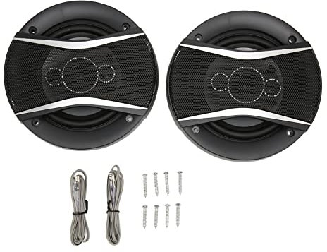 ciciglow Car Coaxial Loudspeaker, 2 x 50W 91dB Coaxial Car Speakers 450W High Low Bass 5 Inch Car Speakers for All Car Speaker Systems