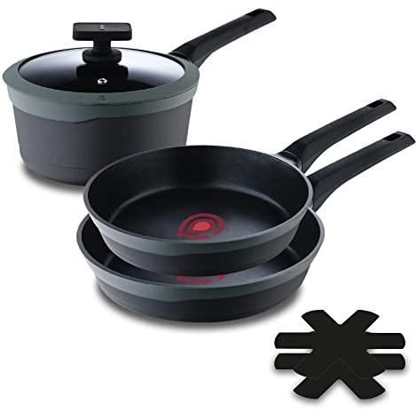 MasterPro Set 3pcs Cacerola 24+28 + Sarten 24 IND GASTRO MP