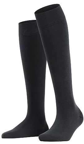 FALKE Damen Fine Softness 50 DEN Kniestrümpfe atmungsaktives nachhaltiges Material halb blickdicht reißfest strapazierfähig weicher Komfortbund druckfreie Fußspitze 1 Paar | seidig weiches und leichtes Tragegefühl