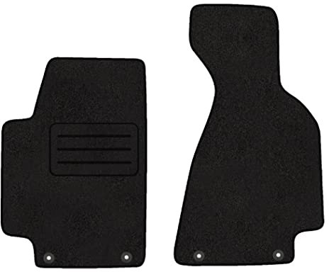 Vorne Velour Fußmatten Satz für Audi 80 B4 Cabrio (1991-1996) - 2-teilig - Passgenau